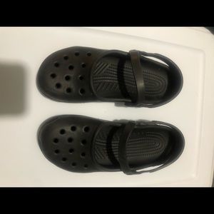 Black Maryjane crocs